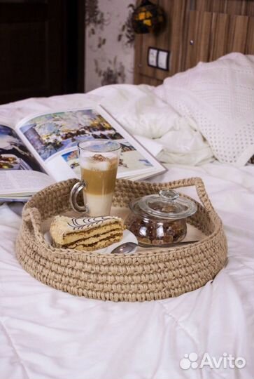 Поднос из джута