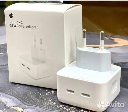 Сетевое зарядное устройство с двумя портами Type-C