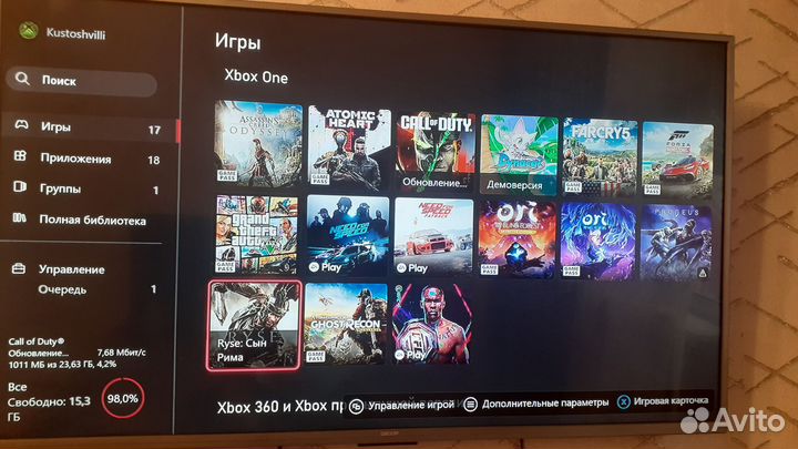 Xbox One s 1tb с играми