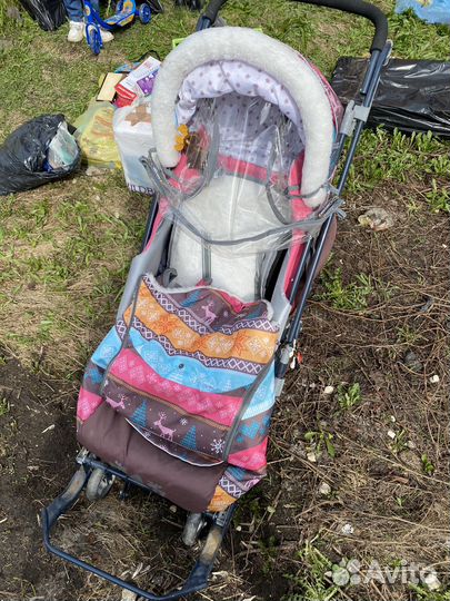 Детские санки коляска ника