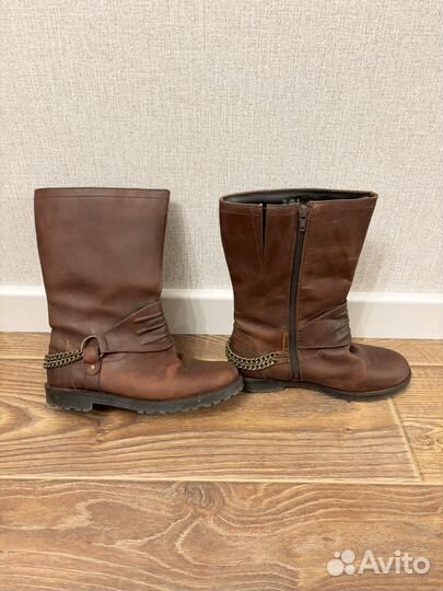 Сапоги женские натуральная кожа 37