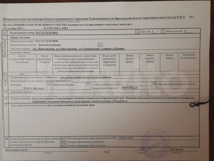 Участок 50 га (СНТ, ДНП)