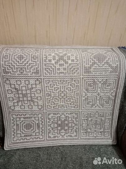 Плед детский вязаный ручная работа