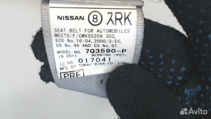 Ремень безопасности Infiniti G, 2011