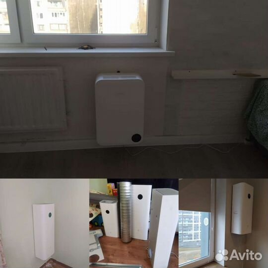 Монтаж xiaomi, монтаж бризера, монтаж tion