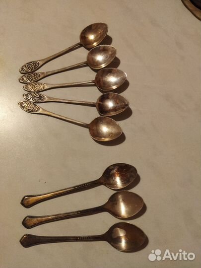 Чайные ложки, мельхиор