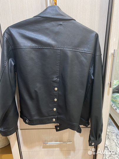 Кожаная куртка косуха 48
