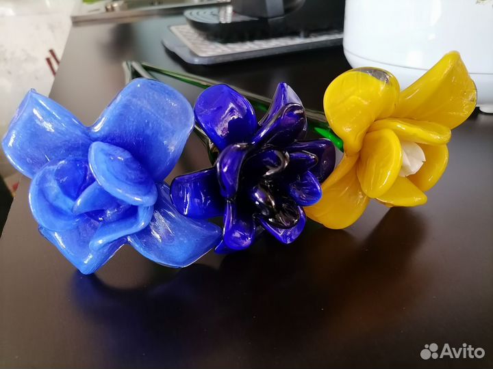 Цветы из стекла