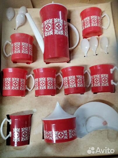 Детская. Игрушка. Кофейный сервиз. СССР