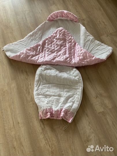 Конверт на выписку для девочки демисезонный