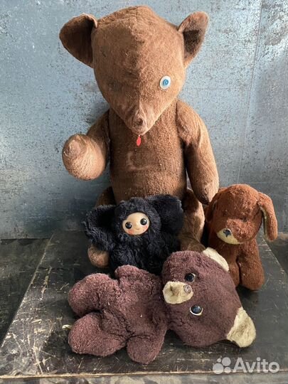 Мягкая игрушка ссср,медведь опилки,Карлсон