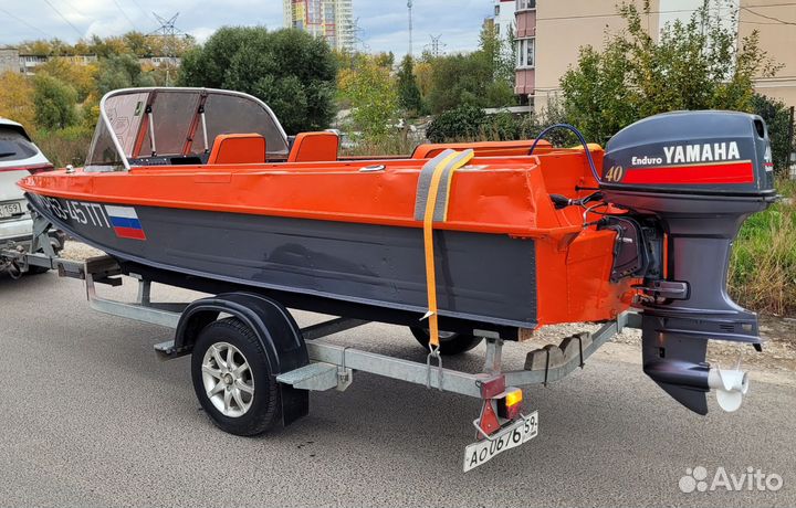 Казанка 5м4+yamaha 40 enduro