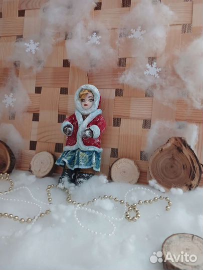 Ватные елочные игрушки