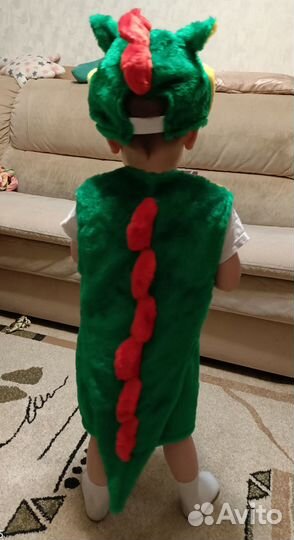 Новогодний костюм дракончика размер 92-110