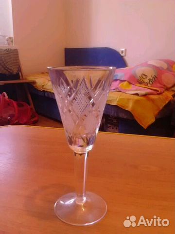 Хрустальные рюмки высокие 4шт