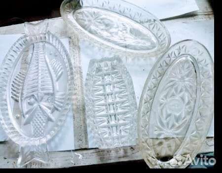 Ладки Сахарницы Ладки Селёдочницы хрустал фарфор