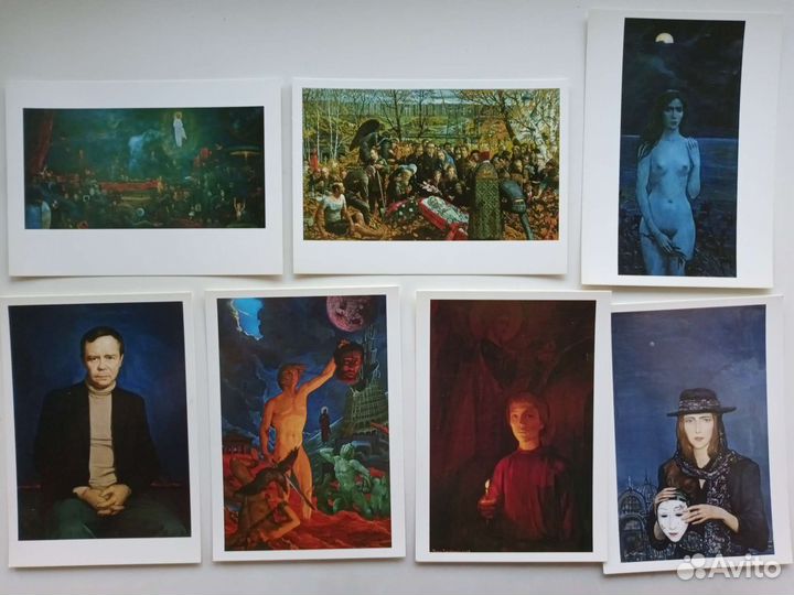Открытки СССР картины