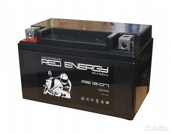 Аккумулятор RS 12-07 Red Energy д152ш87в95/105 (в