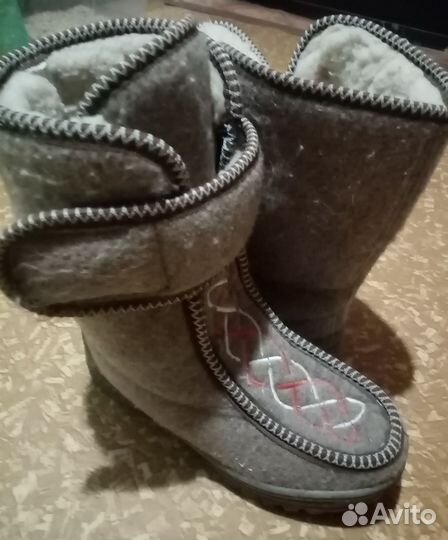 Валенки на резиновой подошве 38