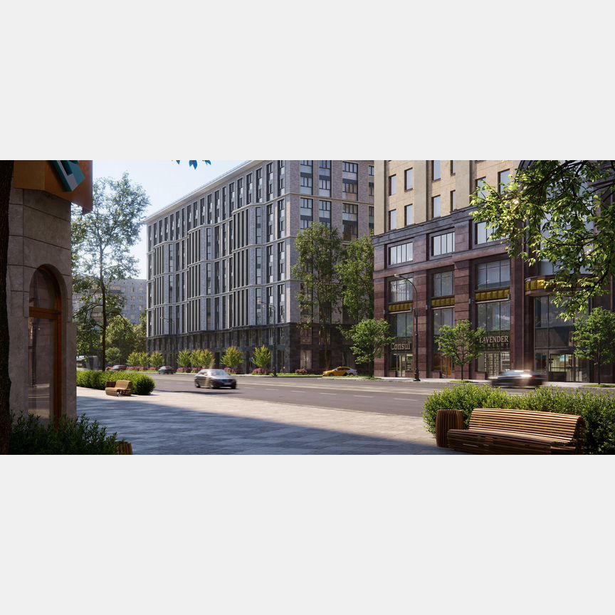 2-к. апартаменты, 71,1 м², 6/10 эт.