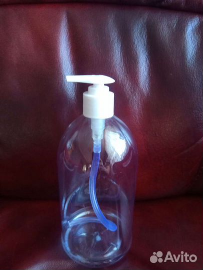 Бутылка 1 литр пэт с помпой дозатором