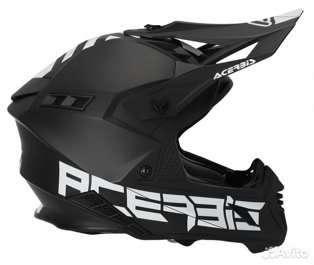 Мотошлем Acerbis X-track Black 2023