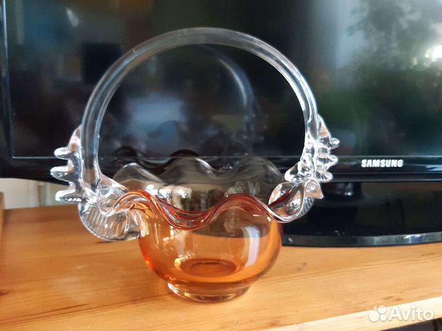 Ваза для конфет Чехословакия