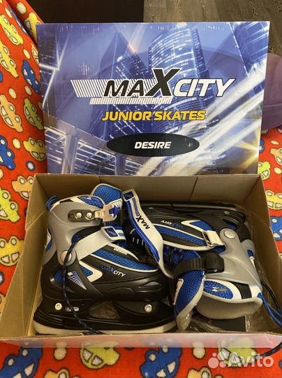 Коньки детские раздвижные 30 33