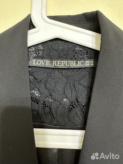 Платье пиджак love republic с кружевными рукавами