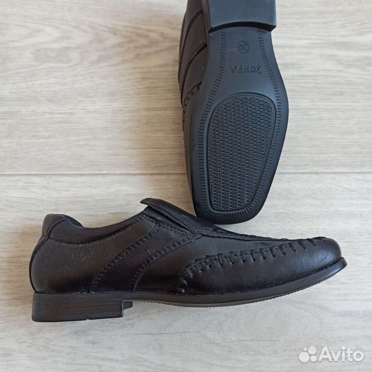 Туфли натур.кожа, Зебра 30