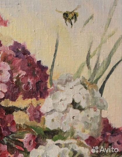 Картина маслом на холсте цветы