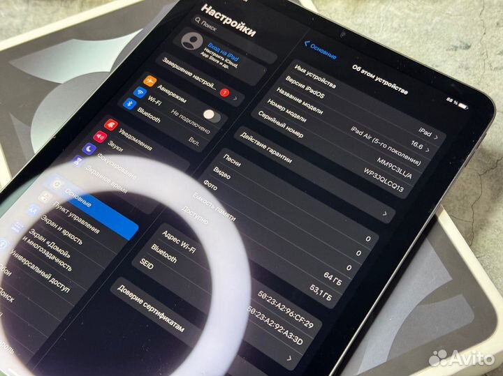 iPad Air 5 64gb Акб 95 Идеальный