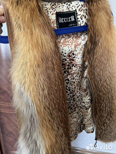 Жилет натуральный мех