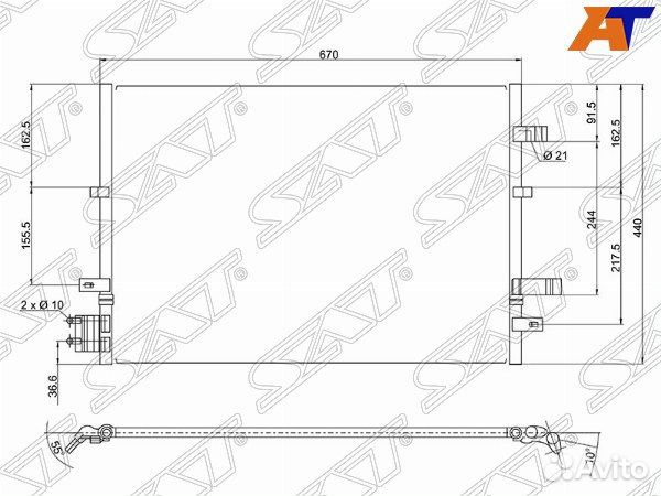 Радиатор кондиционера ford mondeo