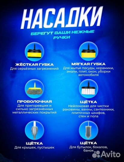 Электрощетка для уборки новая