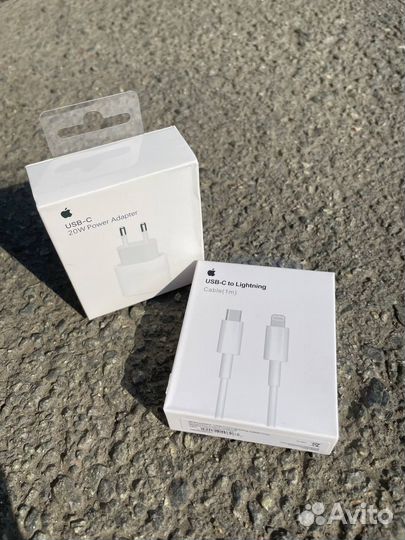 Быстрая зарядка на айфон 25w (комплект)