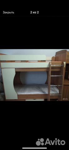 Двухъярусная кровать бу с матрасами купить в Нижневартовске | Товары ...