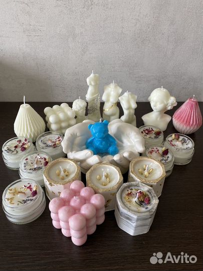 Свечи ароматизированные ручной работы