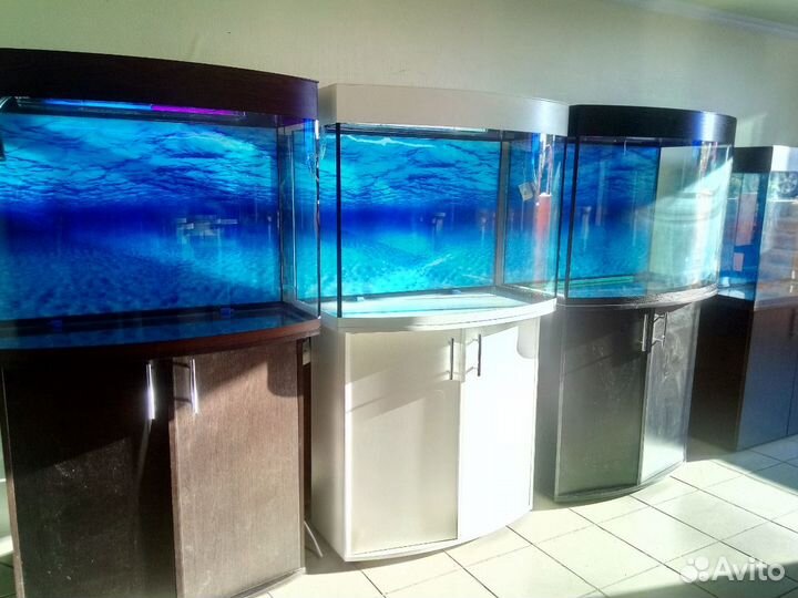 Аквариум200,биофильтр, свет, фон, подставка