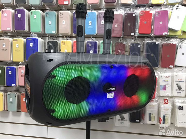 Большая блютуз колонка на стойке 80Вт арт.05