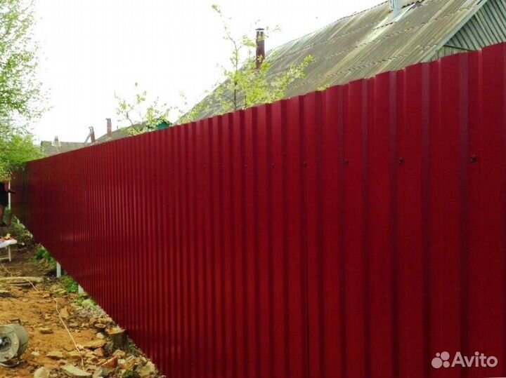 Забор из профнастила