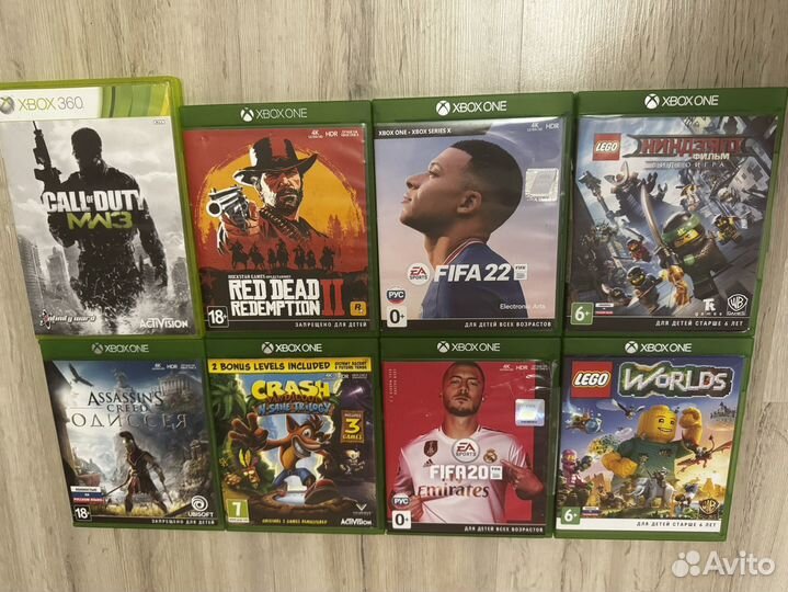 Игры Xbox 360, One, Series