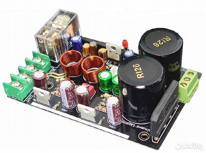 Печатная плата усилителя звука LM1875 стерео