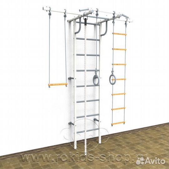 Дск с допол.перекладиной, цвет бело-серый