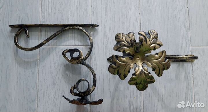 Карниз кованный двурядный