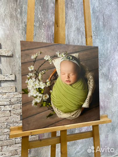 Портрет по фото на холсте