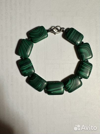 Малахитовый браслет