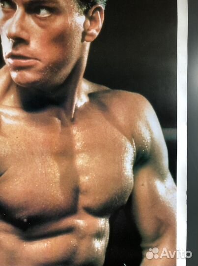 Оригинальный плакат Ван Дамм. 90 х годов