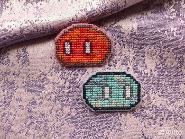 Вышивки броши genshin impact