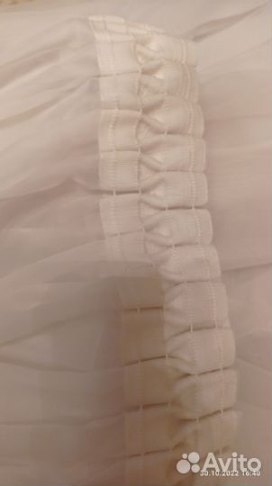 Тюль вуаль белый